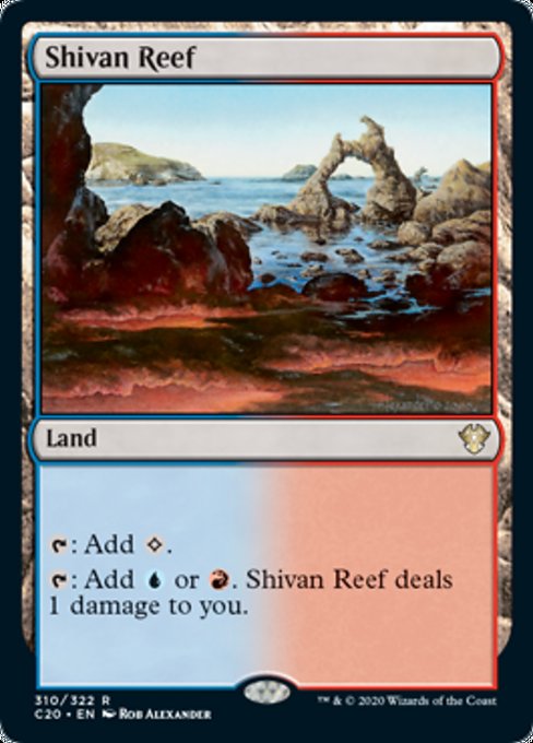 [310]【EN】シヴの浅瀬/Shivan Reef【C20】[R][土地]
