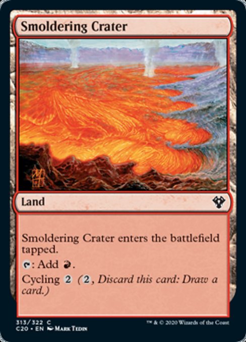 [313]【EN】薄煙の火口/Smoldering Crater【C20】[C][土地]