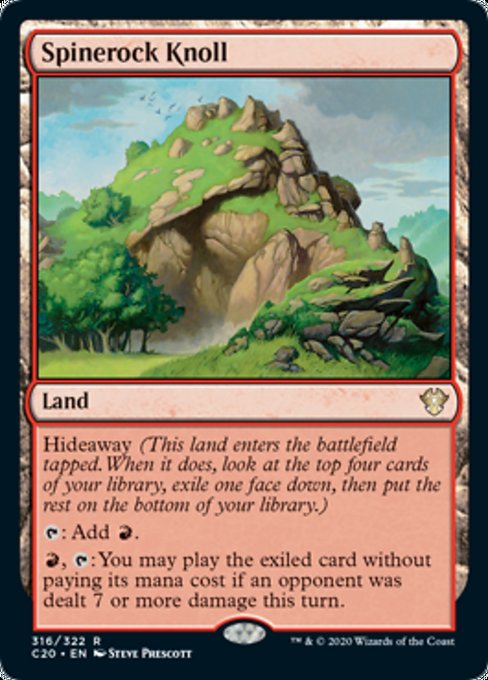 [316]【EN】背骨岩の小山/Spinerock Knoll【C20】[R][土地]