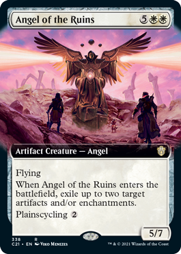 [338]【EN】■拡張アート■遺跡の天使/Angel of the Ruins【C21】[R][白]