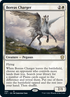 [084]【EN】ボレアスの軍馬/Boreas Charger【C21】[R][白]