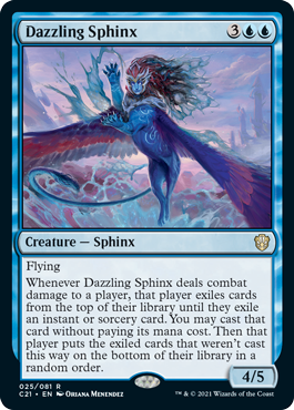 [025]【EN】幻惑のスフィンクス/Dazzling Sphinx【C21】[R][青]