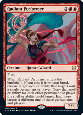 [054]【EN】光輝の演者/Radiant Performer【C21】[R][赤]