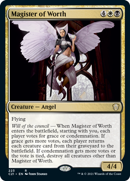 [223]【EN】真価の宗匠/Magister of Worth【C21】[R][多色]