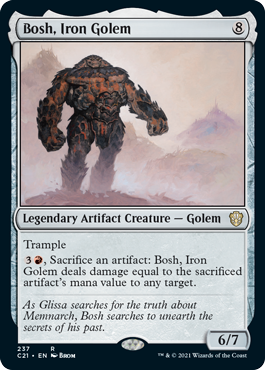 [237]【EN】鉄のゴーレム、ボッシュ/Bosh, Iron Golem【C21】[R][茶]