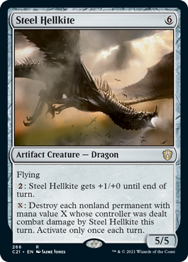 [266]【EN】鋼のヘルカイト/Steel Hellkite【C21】[R][茶]