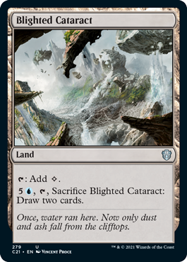 [279]【EN】荒廃した瀑布/Blighted Cataract【C21】[U][土地]