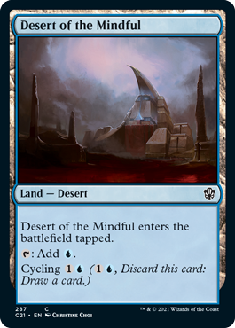[287]【EN】周到の砂漠/Desert of the Mindful【C21】[C][土地]