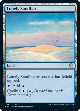 [298]【EN】孤立した砂州/Lonely Sandbar【C21】[U][土地]