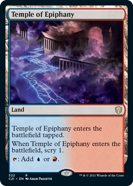 [322]【EN】天啓の神殿/Temple of Epiphany【C21】[R][土地]