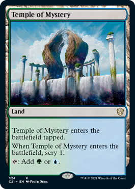 [324]【EN】神秘の神殿/Temple of Mystery【C21】[R][土地]