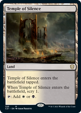 [325]【EN】静寂の神殿/Temple of Silence【C21】[R][土地]