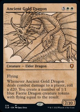[376]【EN】■ショーケース■エインシャント・ゴールド・ドラゴン/Ancient Gold Dragon【CLB】[M][白]