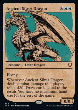 [382]【EN】■ショーケース■エインシャント・シルヴァー・ドラゴン/Ancient Silver Dragon【CLB】[M][青]