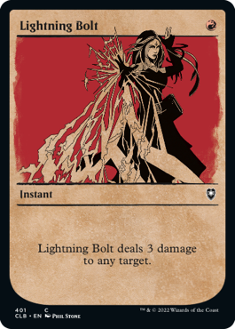 [401]【EN】■ショーケース■稲妻/Lightning Bolt【CLB】[C][赤]