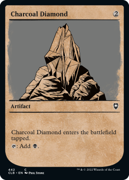 [442]【EN】■ショーケース■炭色のダイアモンド/Charcoal Diamond【CLB】[C][茶]