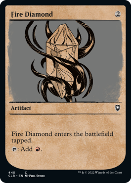 [445]【EN】■ショーケース■緋色のダイアモンド/Fire Diamond【CLB】[C][茶]