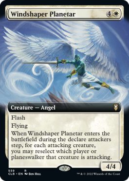 [559]【EN】【FOIL】■拡張アート■風纏いのプラネター/Windshaper Planetar【CLB】[R][白]