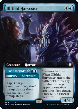 [564]【EN】【FOIL】■拡張アート■イリシッドの収穫者/Illithid Harvester【CLB】[R][青]