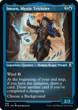 [486]【EN】【エッチングFOIL】神秘のトリックスター、イモエン/Imoen, Mystic Trickster【CLB】[U][青]