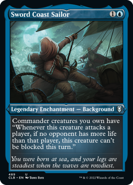 [489]【EN】【エッチングFOIL】ソード・コーストの船乗り/Sword Coast Sailor【CLB】[U][青]