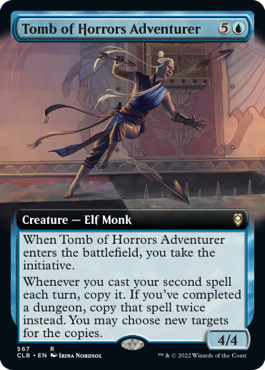 [567]【EN】【FOIL】■拡張アート■恐怖の墓所の冒険者/Tomb of Horrors Adventurer【CLB】[R][青]