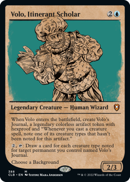 [388]【EN】【FOIL】■ショーケース■巡歴の学者、ヴォーロ/Volo, Itinerant Scholar【CLB】[M][青]