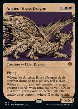 [389]【EN】【FOIL】■ショーケース■エインシャント・ブラス・ドラゴン/Ancient Brass Dragon【CLB】[M][黒]