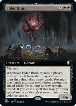 [573]【EN】【FOIL】■拡張アート■エルダー・ブレイン/Elder Brain【CLB】[R][黒]