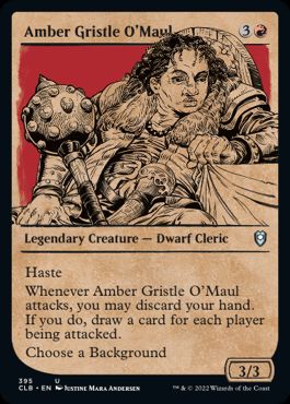 [395]【EN】【FOIL】■ショーケース■鎚族のアンバー・グリストル/Amber Gristle O'Maul【CLB】[U][赤]