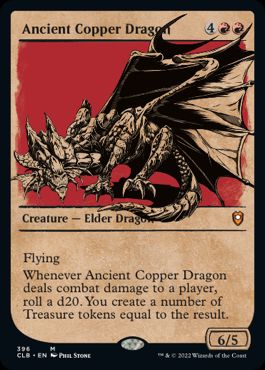 [396]【EN】【FOIL】■ショーケース■エインシャント・カッパー・ドラゴン/Ancient Copper Dragon【CLB】[M][赤]