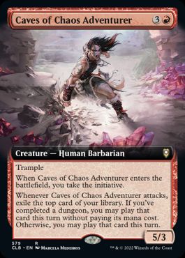 [579]【EN】【FOIL】■拡張アート■混沌の洞窟の冒険者/Caves of Chaos Adventurer【CLB】[R][赤]