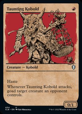 [404]【EN】【FOIL】■ショーケース■嘲るコボルド/Taunting Kobold【CLB】[U][赤]