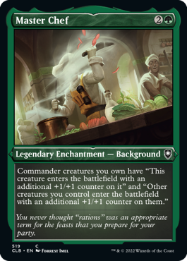 [519]【EN】【エッチングFOIL】料理長/Master Chef【CLB】[C][緑]