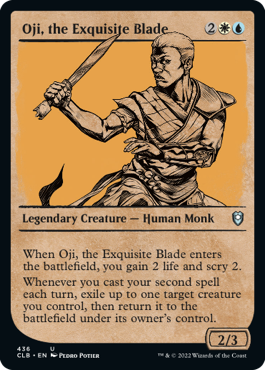 [436]【EN】【FOIL】■ショーケース■至極の刀、オージ/Oji, the Exquisite Blade【CLB】[U][多色]
