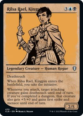 [439]【EN】【FOIL】■ショーケース■重鎮、リルサ・レイル/Rilsa Rael, Kingpin【CLB】[U][多色]