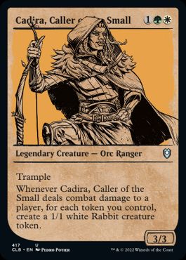 [417]【EN】【FOIL】■ショーケース■小さきものの呼び手、カディラ/Cadira, Caller of the Small【CLB】[U][多色]