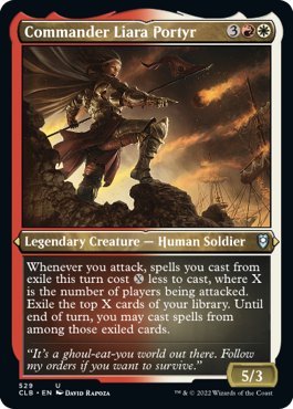 [529]【EN】【エッチングFOIL】指揮官リアーラ・ポーティア/Commander Liara Portyr【CLB】[U][多色]