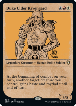 [420]【EN】【FOIL】■ショーケース■アルダー・レイヴンガード大公爵/Duke Ulder Ravengard【CLB】[R][多色]
