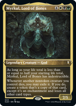[544]【EN】【エッチングFOIL】骨の王、マークール/Myrkul, Lord of Bones【CLB】[R][多色]