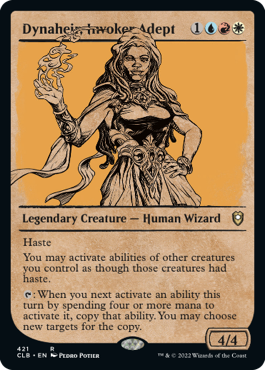[421]【EN】【FOIL】■ショーケース■熟達のインヴォーカー、ダイナヘール/Dynaheir, Invoker Adept【CLB】[R][多色]