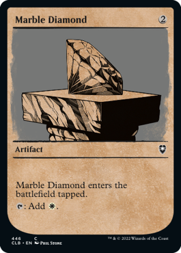 [446]【EN】【FOIL】■ショーケース■乳白色のダイアモンド/Marble Diamond【CLB】[C][茶]