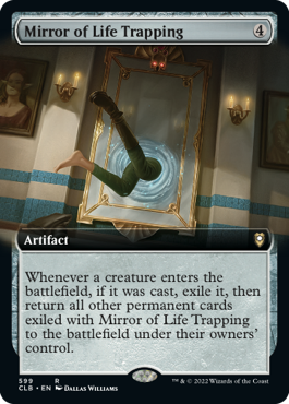 [599]【EN】【FOIL】■拡張アート■ミラー・オヴ・ライフ・トラッピング /Mirror of Life Trapping【CLB】[R][茶]