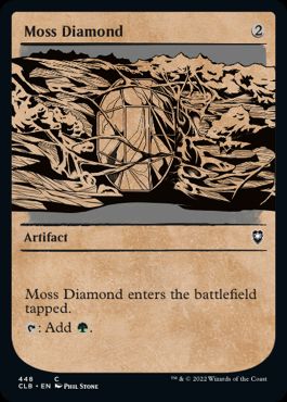 [448]【EN】【FOIL】■ショーケース■苔色のダイアモンド/Moss Diamond【CLB】[C][茶]