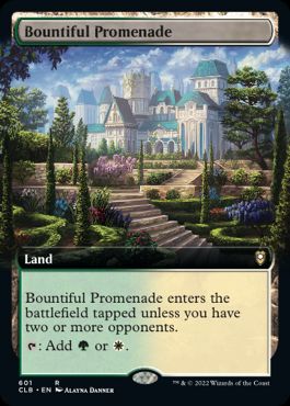 [601]【EN】【FOIL】■拡張アート■豪勢な大通り/Bountiful Promenade【CLB】[R][土地]