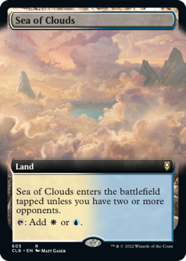 [605]【EN】【FOIL】■拡張アート■雲海/Sea of Clouds【CLB】[R][土地]