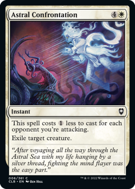 [006]【EN】【FOIL】アストラル対決/Astral Confrontation【CLB】[C][白]