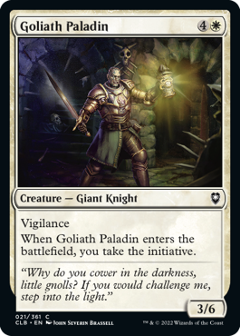 [021]【EN】【FOIL】ゴライアスのパラディン/Goliath Paladin【CLB】[C][白]