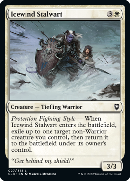 [027]【EN】アイスウィンドの重鎮/Icewind Stalwart【CLB】[C][白]