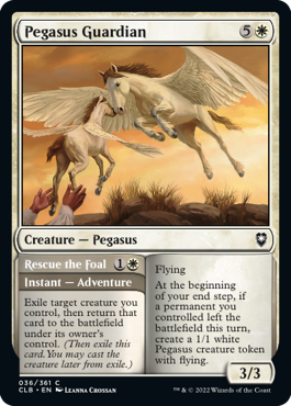[036]【EN】【FOIL】ペガサスの守護者/Pegasus Guardian【CLB】[C][白]